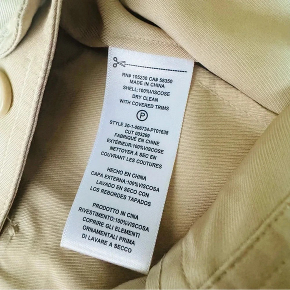 NEW EQUIPMENT FEMME Drop crotch Cargo Pants in Beige Size 8 - Picture 8 of 11
